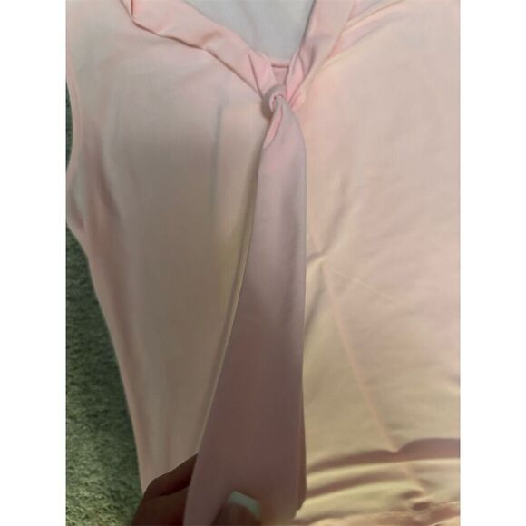 Anne Klein Women's Sleeveless V-Neck Blouse Pink Size M - Picture 3 of 10